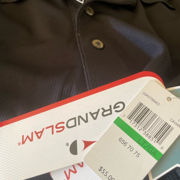 COPY - GrandSlam Black Airflow Polo - Picture 2 of 4